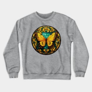 stained glass butterfly Crewneck Sweatshirt